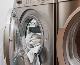 washing machine ready to work